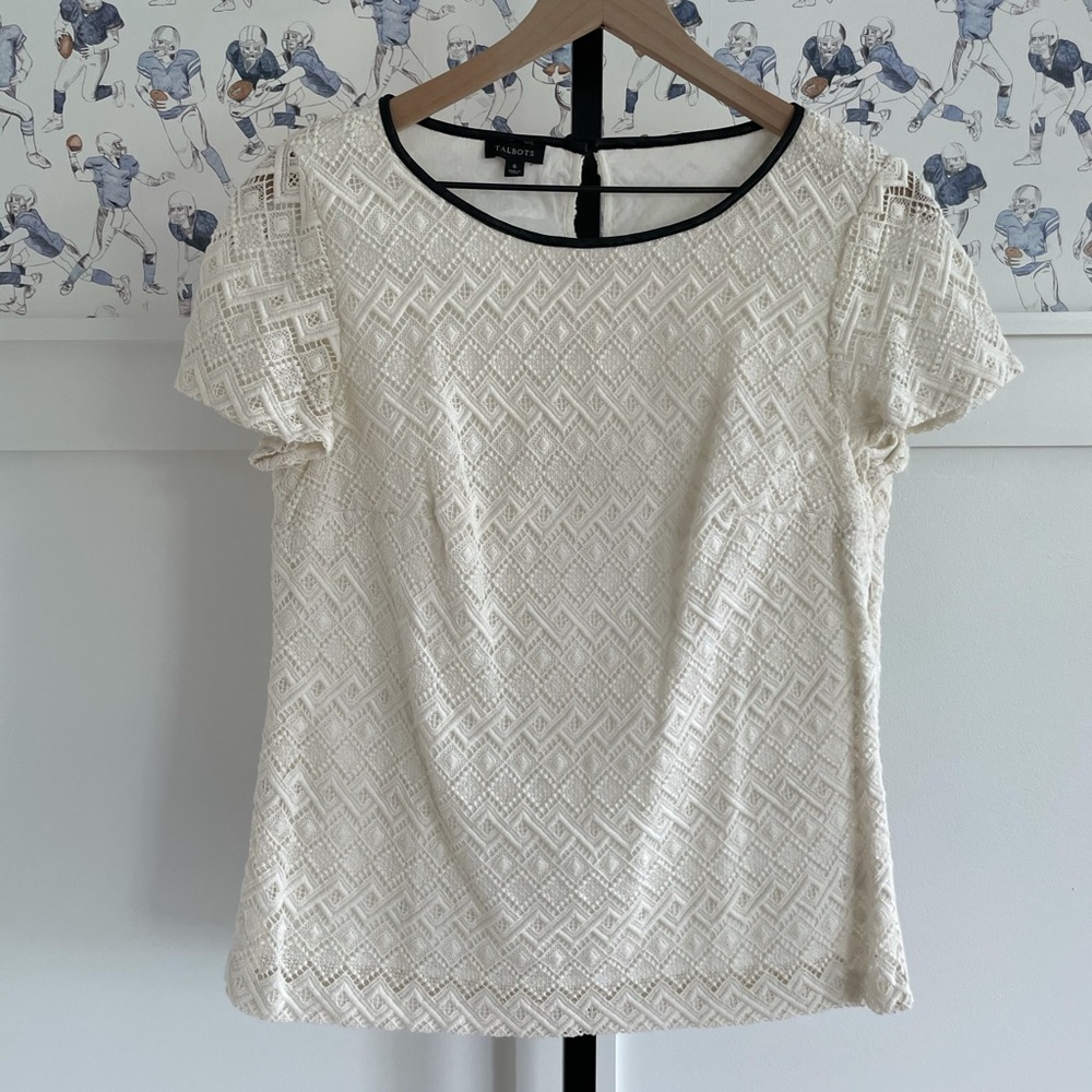 Talbots Lace Top